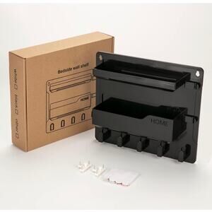 New in box Bedside wall black shelf measurements 8.9" x 10.2"